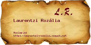 Laurentzi Rozália névjegykártya