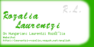 rozalia laurentzi business card